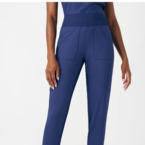 New Small Petite Women's Navy Scrub Pants